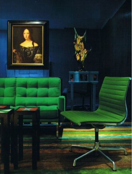 Emerald Green and Blue room