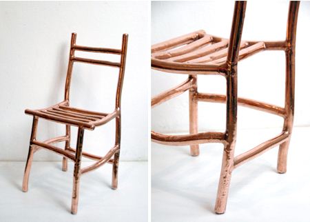 Nanocrystalline Copper Chair by Max Lamb