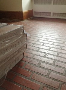 Faux red brick
